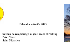 bilan des activités de l'année 2025